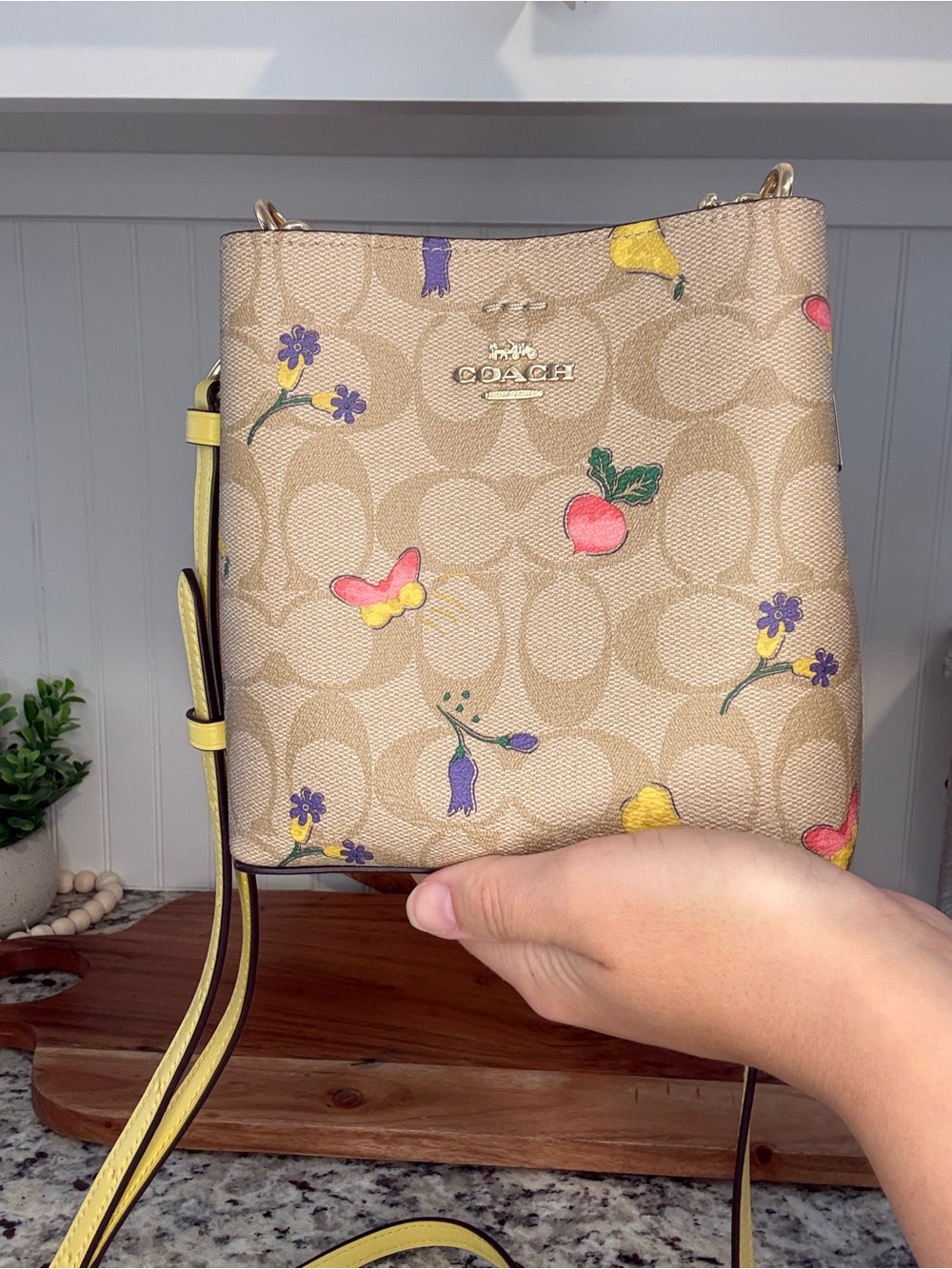 Coach Mini Town Bucket bag - Dreamy Veggie print